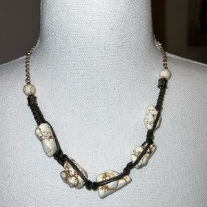 Natural Polished Stone Boho Necklace